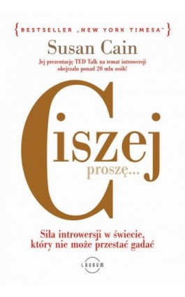 Ciszej, proszę… Siła introwersji w świecie, który nie przestaje gadać - Susan Cain - Audiobook - 978-83-8087-686-6