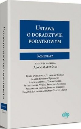 Ustawa o doradztwie podatkowym. Komentarz - Dominik Szczygieł - Ebook - 978-83-264-8361-5