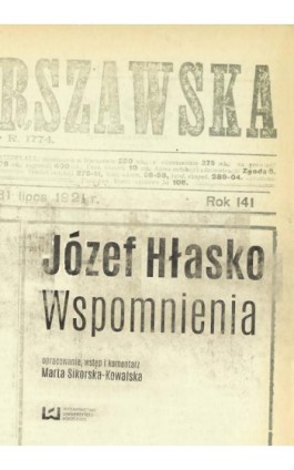 Józef Hłasko - Ebook - 978-83-8088-350-5