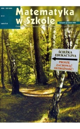 Matematyka w Szkole. Czasopismo dla nauczycieli szkół podstawowych i gimnazjów. Nr 2 - Praca zbiorowa - Ebook