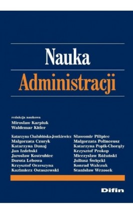 Nauka administracji - Mirosław Karpiuk - Ebook - 978-83-7641-996-1