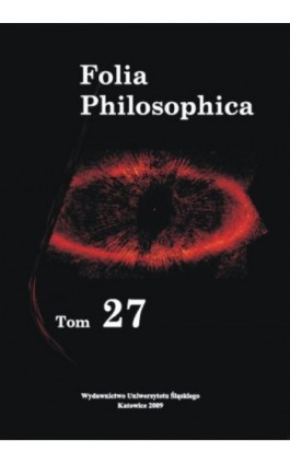 Folia Philosophica. T. 27 - Ebook