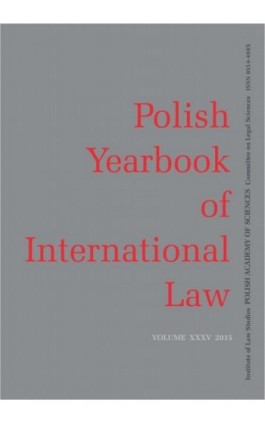 2015 Polish Yearbook of International Law vol. XXXV - Ebook