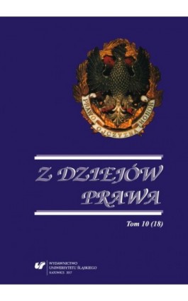 Z Dziejów Prawa. T. 10 (18) - Ebook