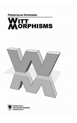 Witt morphisms - Przemysław Koprowski - Ebook - 978-83-8012-536-0