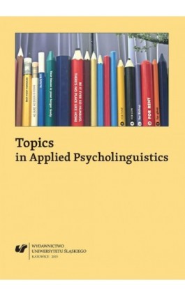 Topics in Applied Psycholinguistics - Ebook - 978-83-8012-429-5