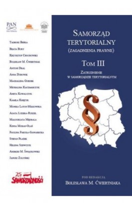 Samorząd terytorialny (zagadnienia prawne) Tom III - Ebook - 978-83-64788-68-0
