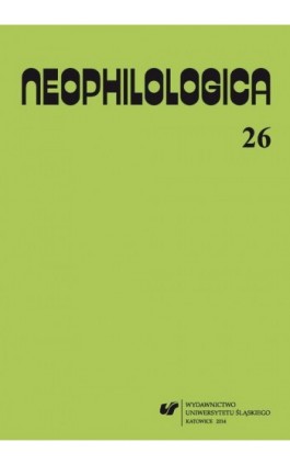 „Neophilologica” 2014. Vol. 26: Le concept d'événement et autres études - Ebook