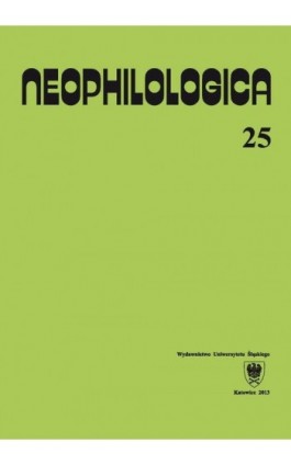 Neophilologica. Vol. 25: Études sémantico-syntaxiques des langues romanes - Ebook