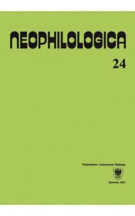Neophilologica. Vol. 24: Études sémantico-syntaxiques des langues romanes - Ebook