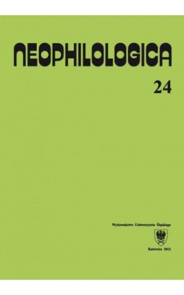 Neophilologica. Vol. 24: Études sémantico-syntaxiques des langues romanes - Ebook