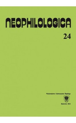 Neophilologica. Vol. 24: Études sémantico-syntaxiques des langues romanes - Ebook