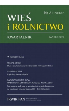 Wieś i Rolnictwo nr 2(175)/2017 - Ebook