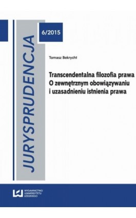 Jurysprudencja 6/2015 - Tomasz Bekrycht - Ebook - 978-83-7969-587-4