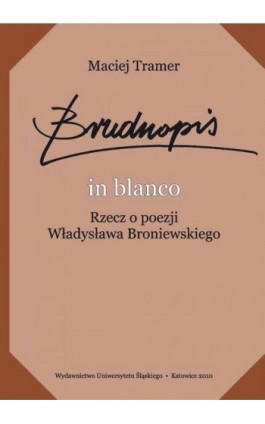 Brudnopis in blanco - Maciej Tramer - Ebook - 978-83-226-2372-5