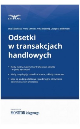 Odsetki w transakcjach handlowych - Grzegorz Ziółkowski - Ebook - 978-83-7440-804-2