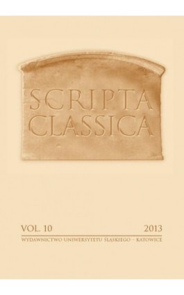 Scripta Classica. Vol. 10 - Ebook