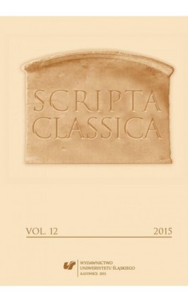 Scripta Classica. Vol. 12 - Ebook