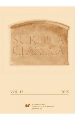 Scripta Classica. Vol. 12 - Ebook