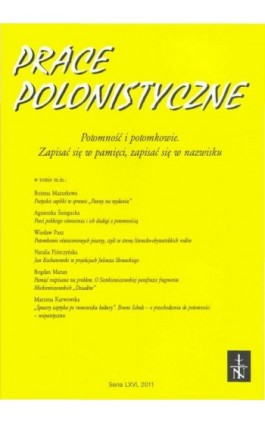 Prace Polonistyczne t. 66/2011 - Praca zbiorowa - Ebook