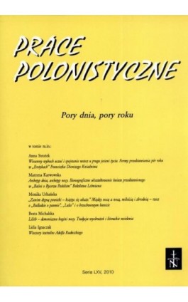 Prace Polonistyczne t. 65/2010 - Praca zbiorowa - Ebook