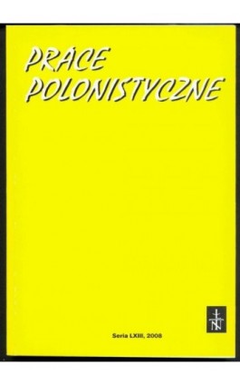 Prace Polonistyczne t. 63/2008 - Praca zbiorowa - Ebook