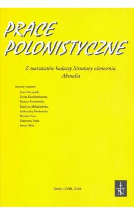 Prace Polonistyczne t. 68/2013 - Praca zbiorowa - Ebook