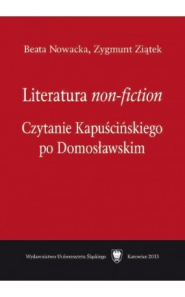 Literatura „non-fiction” - Beata Nowacka - Ebook - 978-83-8012-207-9