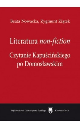 Literatura „non-fiction” - Beata Nowacka - Ebook - 978-83-8012-207-9