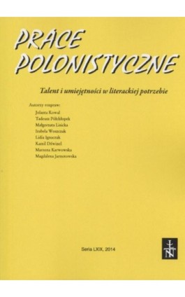 Prace Polonistyczne t. 69/2014 - Praca zbiorowa - Ebook