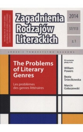 Zagadnienia Rodzajów Literackich t. 57 (113) z. 1/2014 - Praca zbiorowa - Ebook