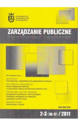 Zarządzanie Publiczne nr 2-3(16-17)/2011 - Ebook