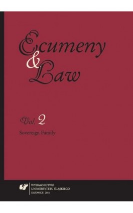 Ecumeny and Law 2014, Vol. 2: Sovereign Family - Ebook