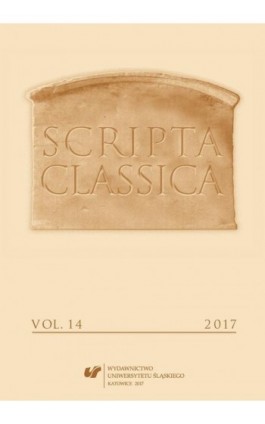 Scripta Classica 2017. Vol. 14 - Ebook