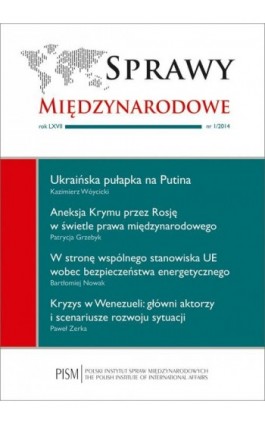 Sprawy Międzynarodowe nr 1/2014 - Kazimierz Wóycicki - Ebook