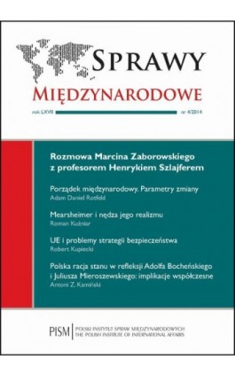 Sprawy Międzynarodowe 4/2014 - Andrzej Ananicz - Ebook