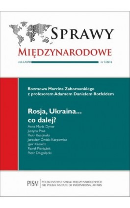 Sprawy Międzynarodowe 1/2015 - Marcin Zaborowski - Ebook