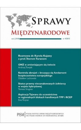 Sprawy Międzynarodowe 4/2015 - Karol Kujawa - Ebook