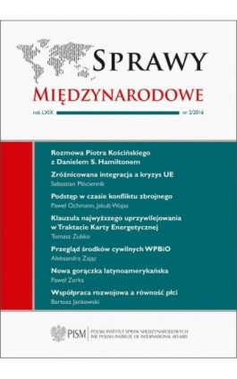Sprawy Międzynarodowe 2/2016 - Piotr Kościński - Ebook