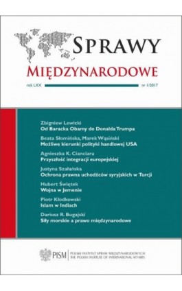 Sprawy Międzynarodowe 1/2017 - Zbigniew Lewicki - Ebook