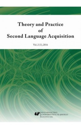 „Theory and Practice of Second Language Acquisition” 2016. Vol. 2 (1) - Ebook