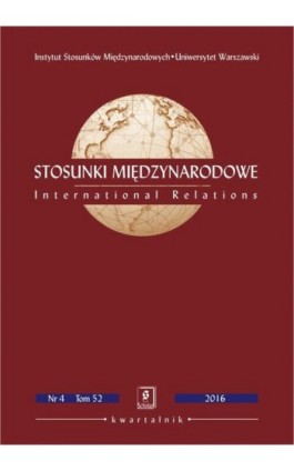 Stosunki Międzynarodowe nr 4(52)/2016 - Ebook