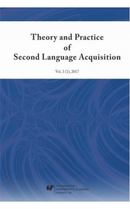 Theory and Practice of Second Language Acquisition 2017. Vol. 3 (1) - Ebook