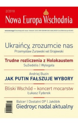Nowa Europa Wschodnia 2/2018 - Praca zbiorowa - Ebook