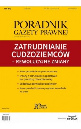 Zatrudnianie cudzoziemców w Polsce (PGP 9/2017) - Infor Pl - Ebook - 978-83-65887-56-6