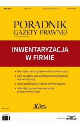 Inwentaryzacja w firmie - Infor Pl - Ebook - 978-83-65947-20-8