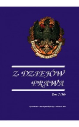 Z Dziejów Prawa. T. 2 (10) - Ebook