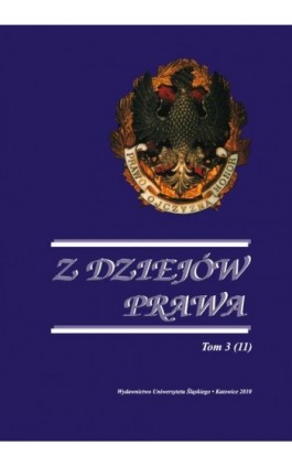 Z Dziejów Prawa. T. 3 (11) - Ebook
