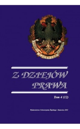 Z Dziejów Prawa. T. 4 (12) - Ebook