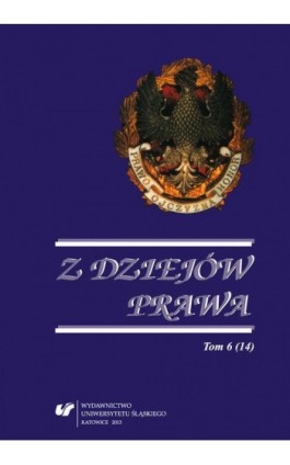 Z Dziejów Prawa. T. 6 (14) - Ebook